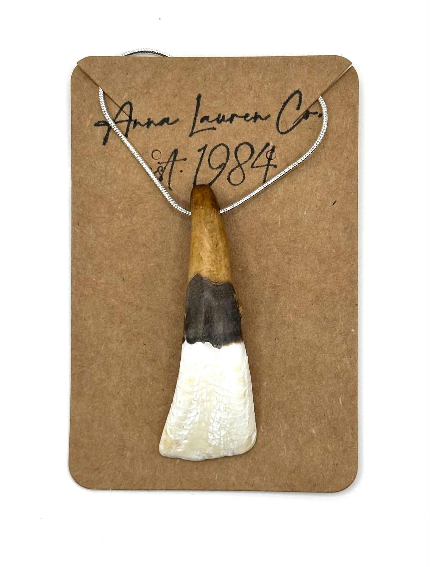 Real Water Buffalo Tooth Necklace
