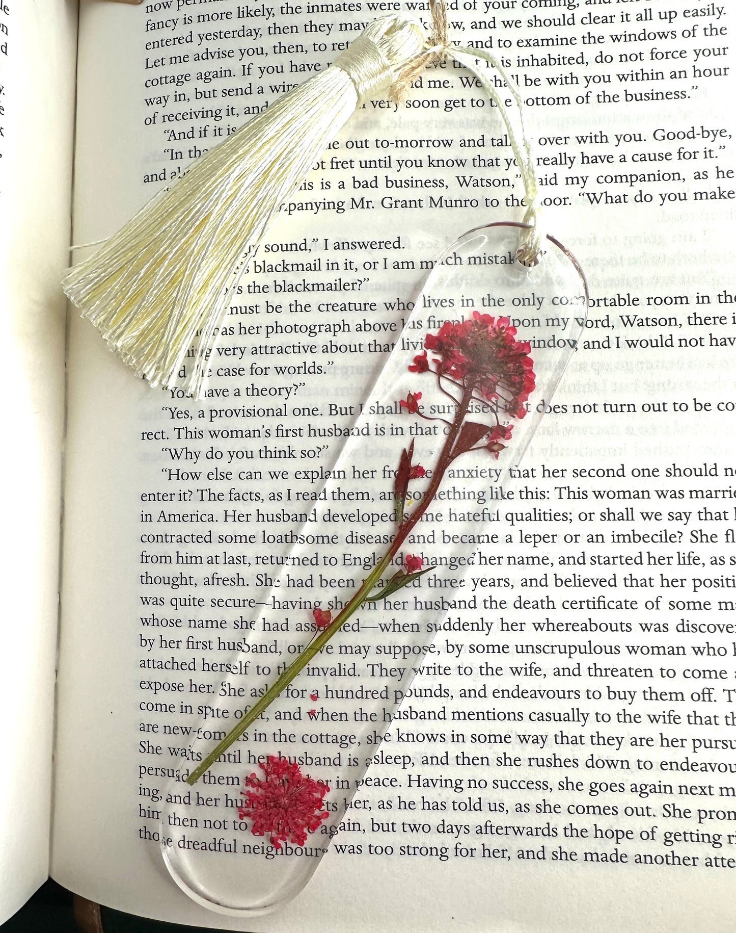 Resin bookmark