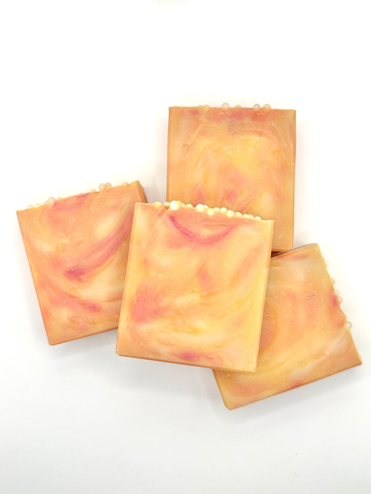 Peach Peony and Pearl Cold Process Soap
