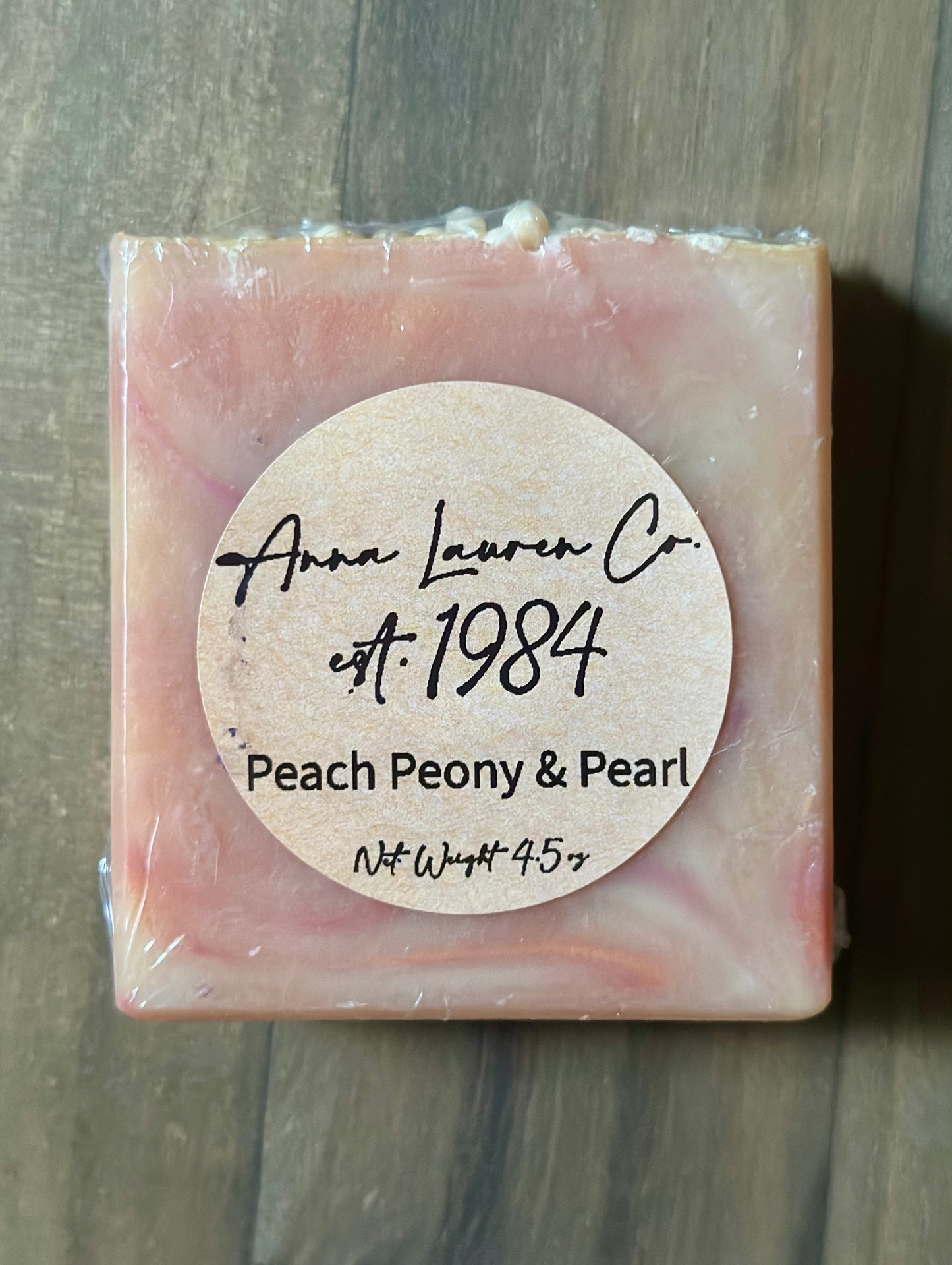 Peach Peony and Pearl Cold Process Soap